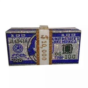 Women’s blinged Out Clutch/Purse In Royal Blue.